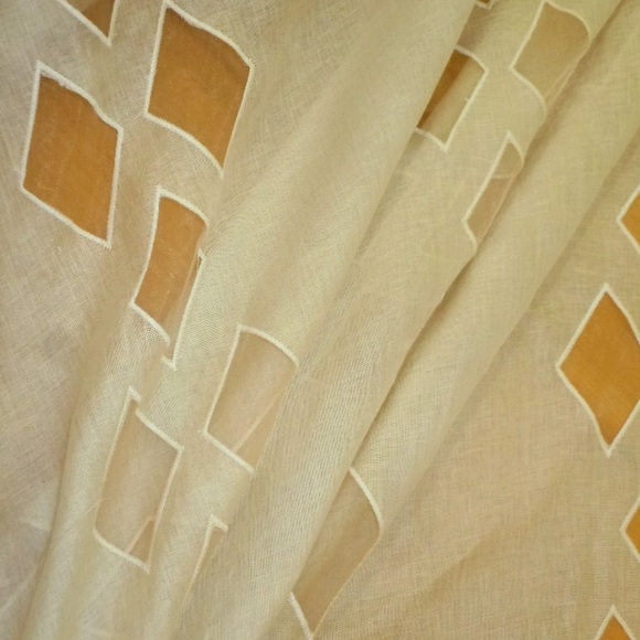 Beacon Hill Linen Diamond Sand Luxury Drapery Sheer Made in Belgium - Picture 2 of 10